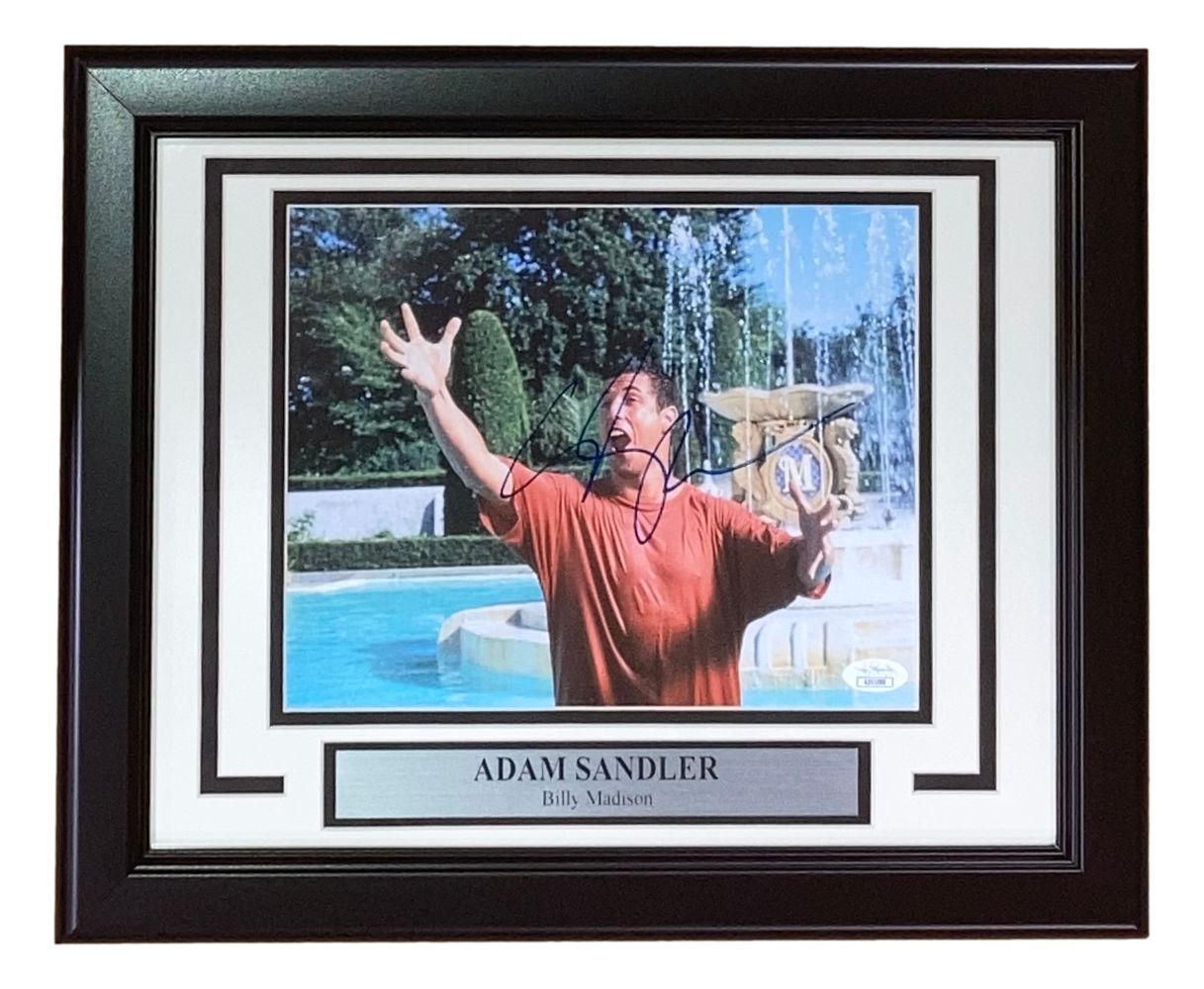 Adam Sandler Signed Framed 8x10 Billy Madison Singing Photo JSA