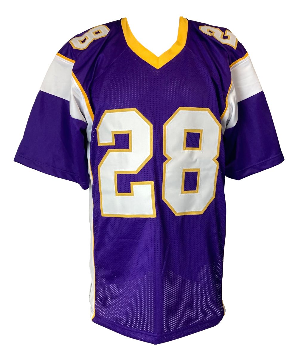 Adrian Peterson Minnesota Signed Purple Football Jersey JSA