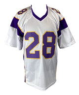 Adrian Peterson Minnesota Signed White Football Jersey JSA