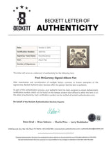 Paul McCartney Signed The Beatles David Wigg Interviews Album Flat BAS #AE65104