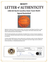 1983 NCSU (14) Valvano, Charles, Webb +11 Signed Wilson Basketball BAS #AG010001
