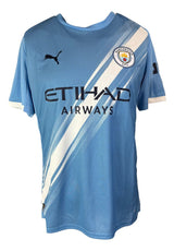Sergio Aguero Signed Manchester City Puma Soccer Jersey 2 BAS