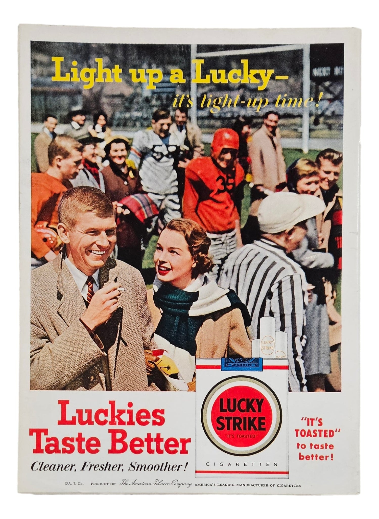 A vintage Sports Integrity ad features the Air Force vs Western State October 13, 1956 Official Game Program, showing a smiling man and woman at a football game with players and fans in the background.