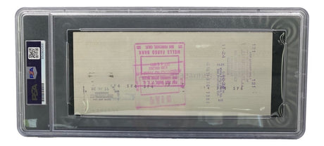 Al Davis Signed Oakland Raiders Personal Bank Check #15016 PSA/DNA Gem MT 10 - Sports Integrity