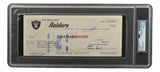 Al Davis Signed Oakland Raiders Bank Check #12497 PSA/DNA
