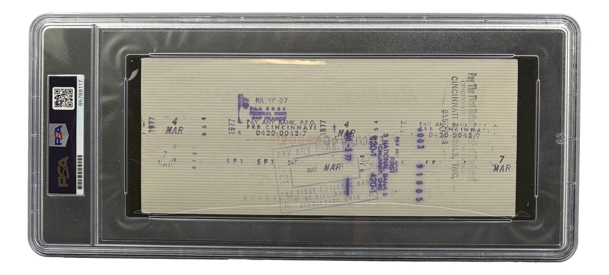 Al Davis Signed Oakland Raiders Bank Check #12497 PSA/DNA