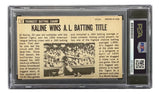 Al Kaline Signed In Black 1964 Topps Giants #12 Detroit Tigers Card PSA/DNA