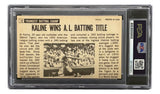 Al Kaline Signed 1964 Topps Giants #12 Detroit Tigers Card PSA/DNA