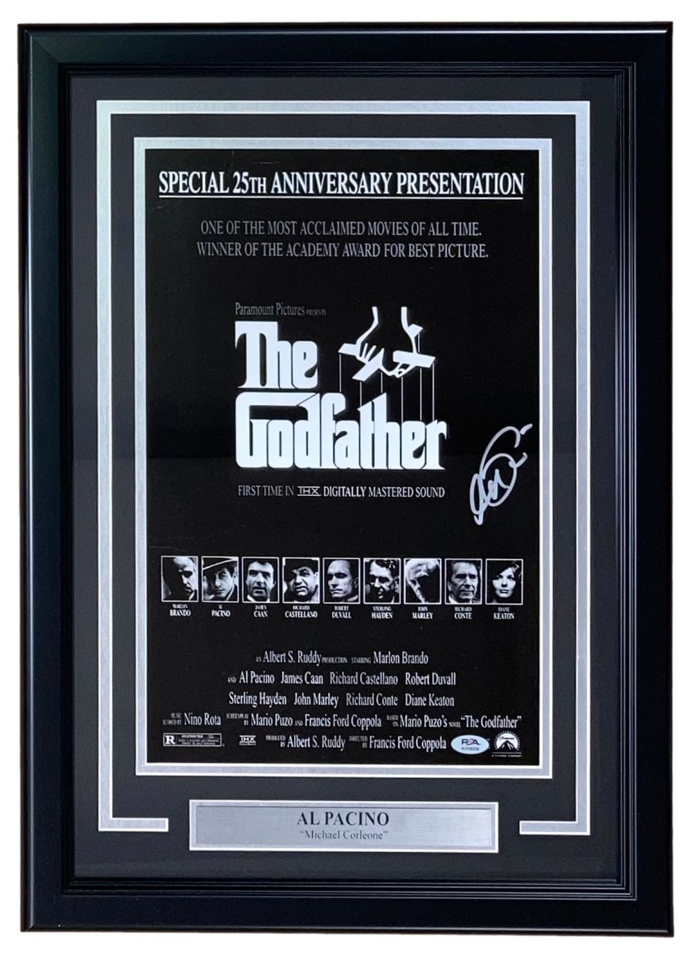 Al Pacino Signed Framed 11x17 The Godfather Photo PSA/DNA