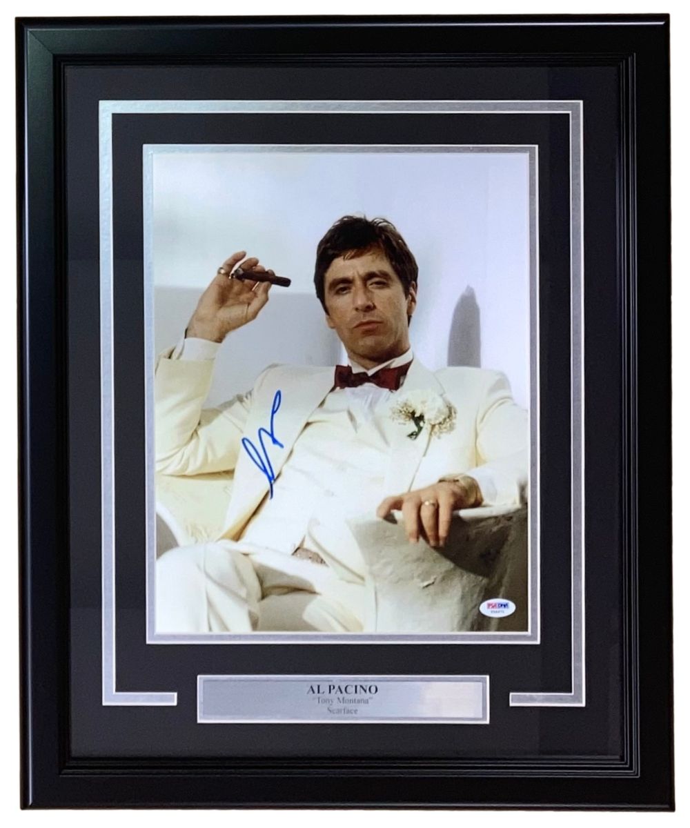 Al Pacino Signed Framed 11x14 Scarface Photo PSA/DNA