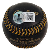 Alex Bregman Chicago Cubs Signed Rawlings Black Leather Baseball BAS