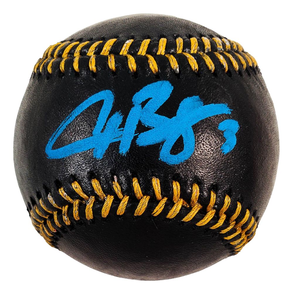 Alex Bregman Chicago Cubs Signed Rawlings Black Leather Baseball BAS