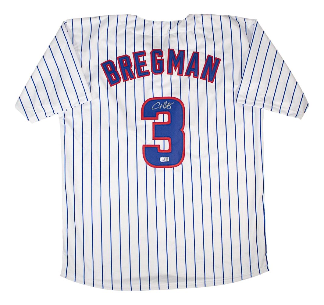 Alex Bregman Chicago Signed White Baseball Jersey BAS
