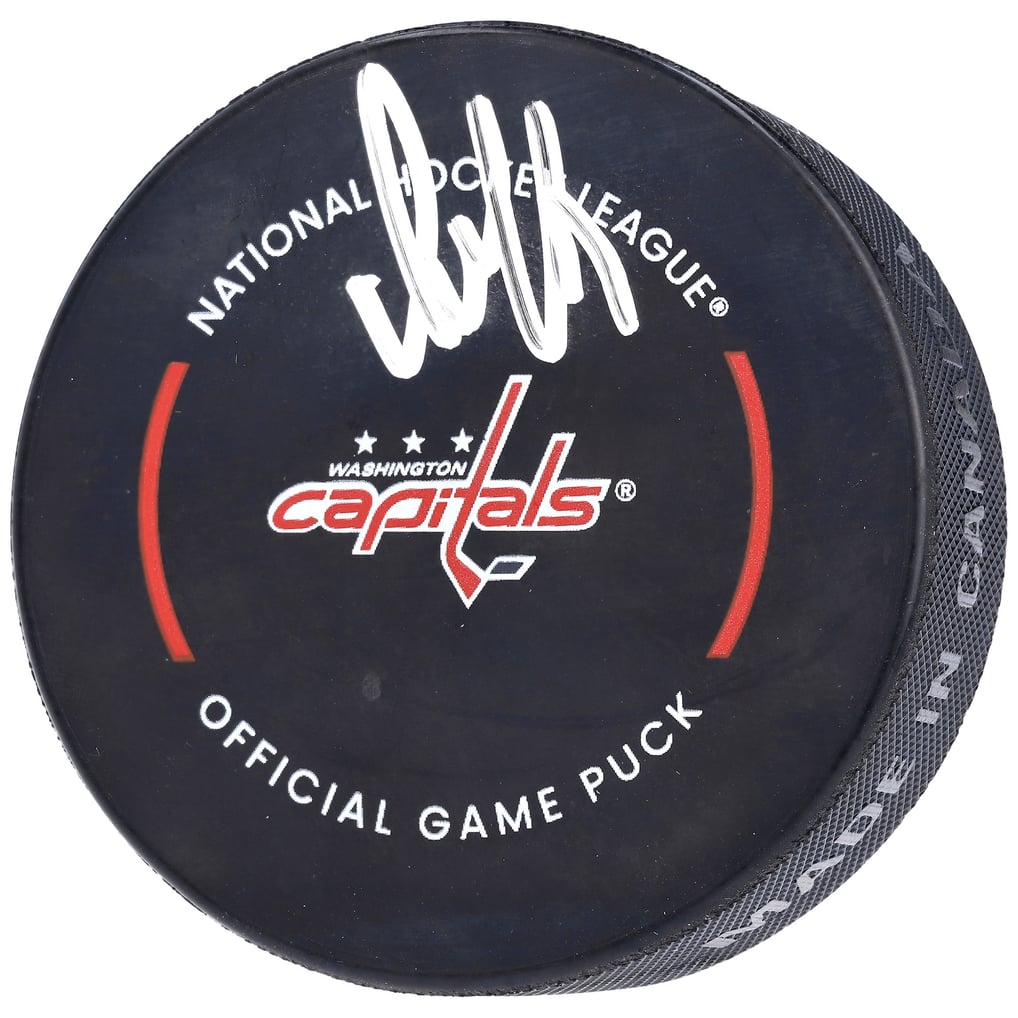 Alexander Ovechkin Autographed Washington Capitals Official NHL Game Puck Fanatics