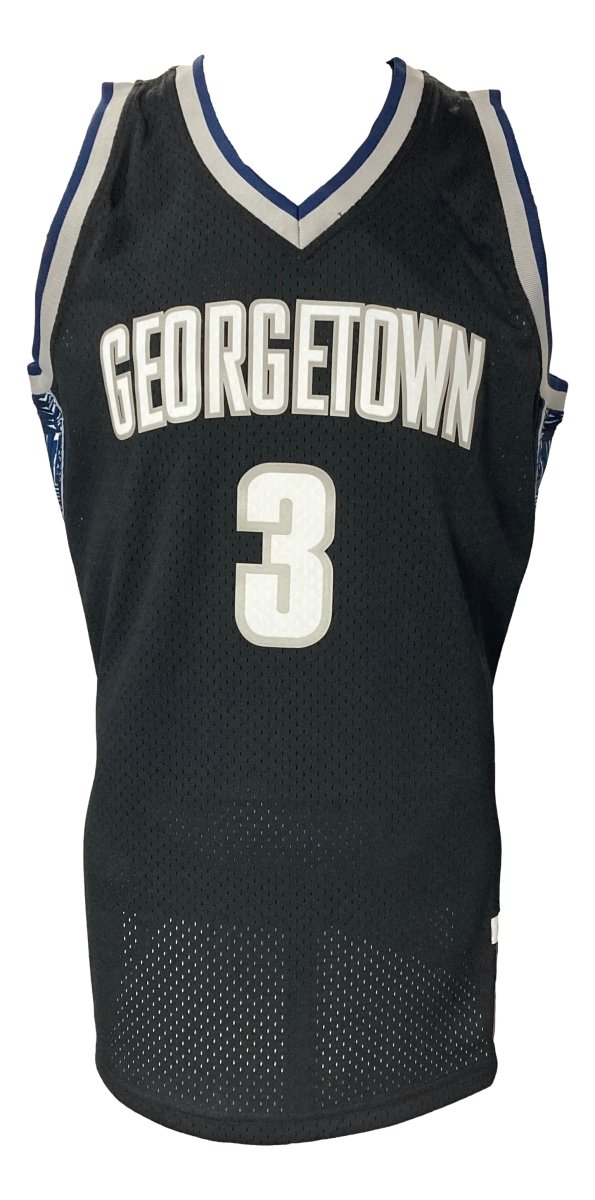 Allen Iverson Signed Georgetown Hoyas 1995 - 96 M&N College Vault Jersey JSA ITP - Sports Integrity