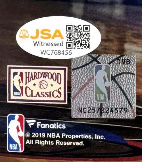 Allen Iverson Signed 8x10 Philadelphia 76ers vs Kobe Bryant Photo JSA QR