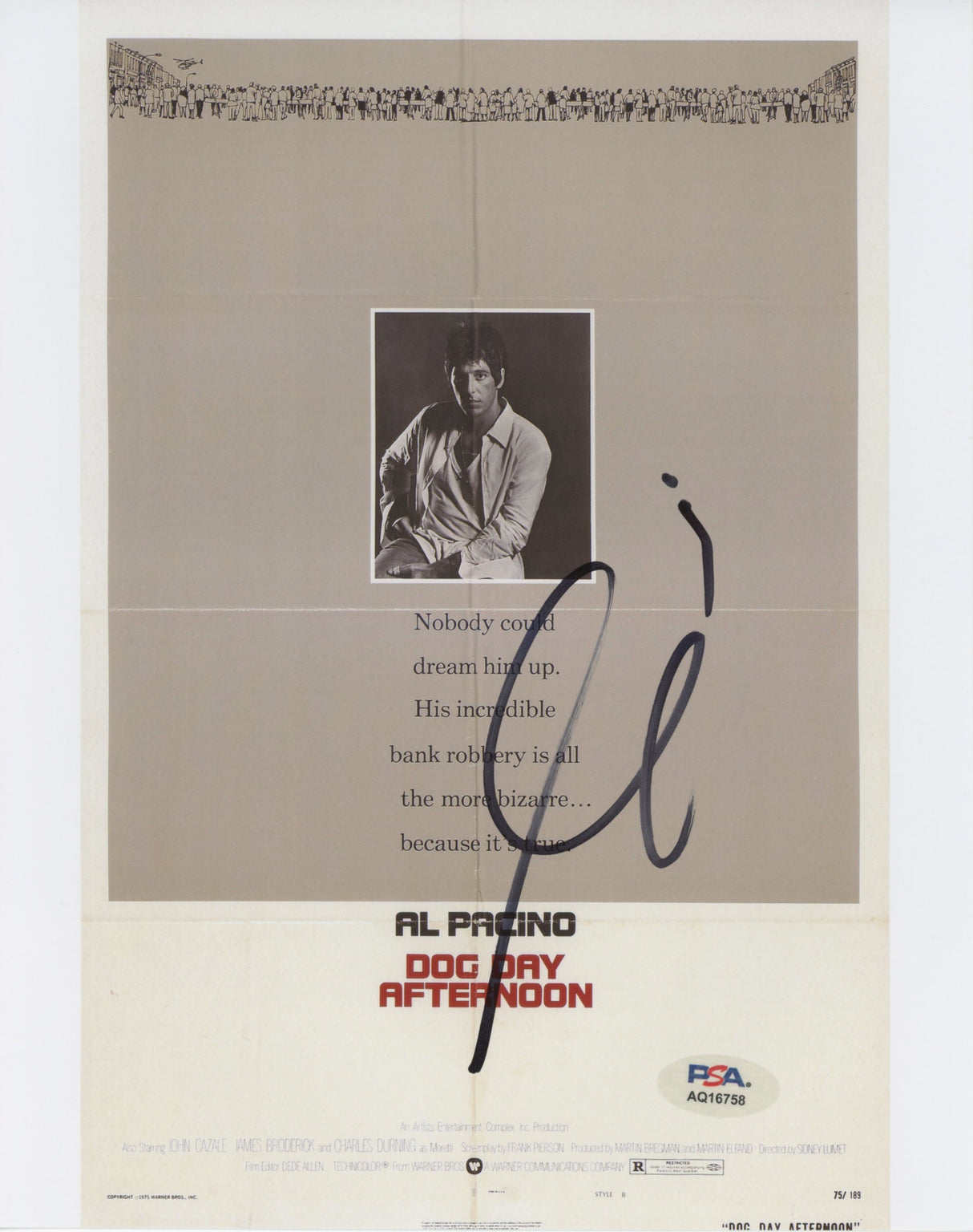 Al Pacino Dog Day Afternoon Authentic Signed 8x10 Photo PSA/DNA #AQ16758