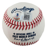 Jose Altuve Houston Astros Signed 2022 World Series Baseball 2022 WS Champs BAS