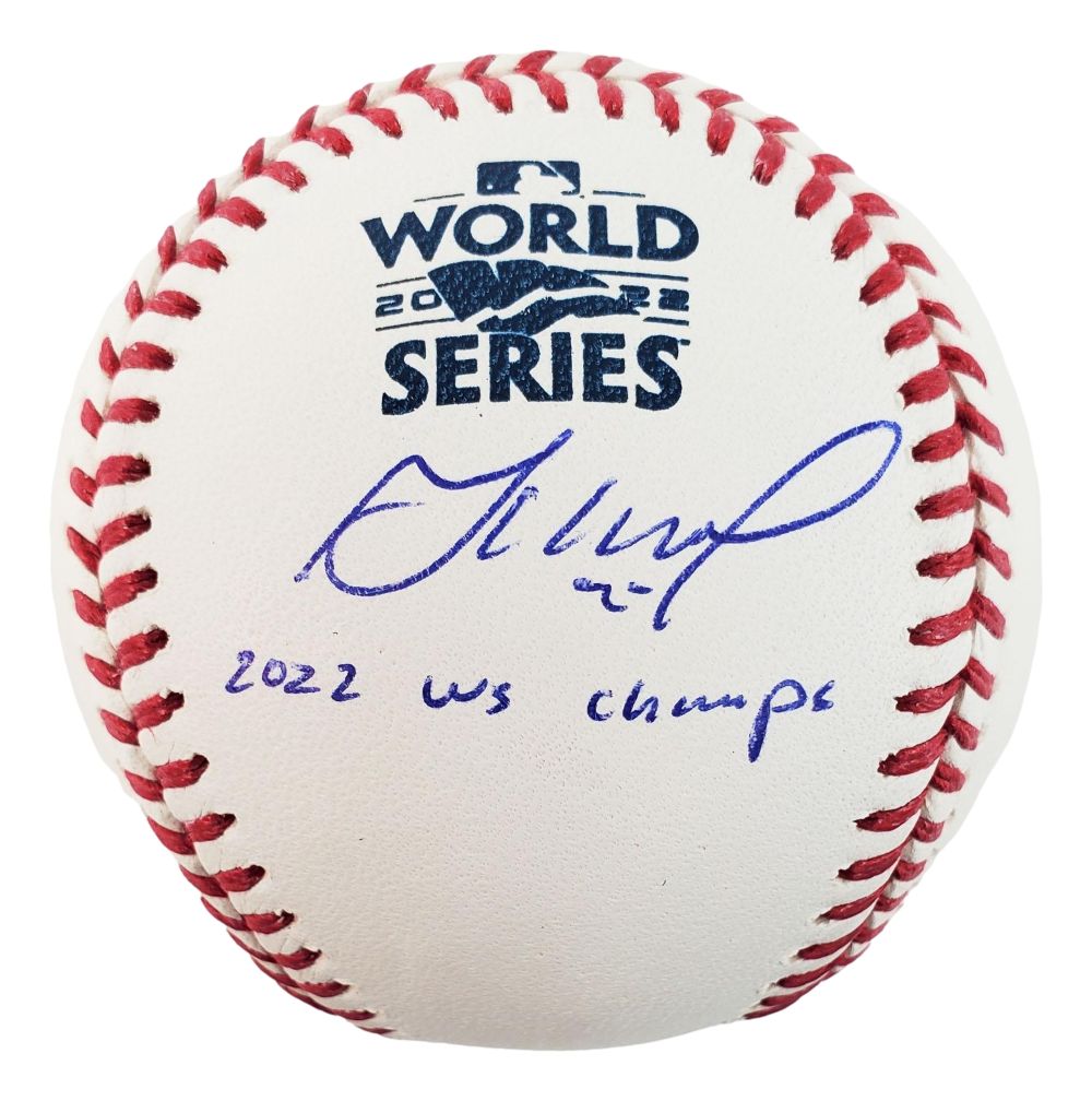 Jose Altuve Houston Astros Signed 2022 World Series Baseball 2022 WS Champs BAS