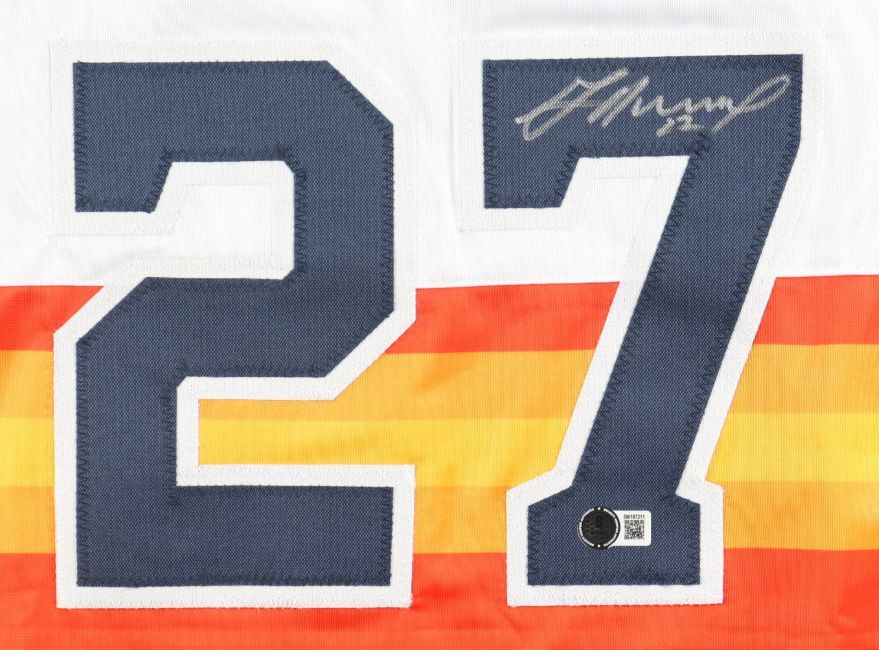 Jose Altuve Houston Signed Alternate White Baseball Jersey BAS