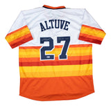 Jose Altuve Houston Signed Alternate White Baseball Jersey 17 AL MVP BAS