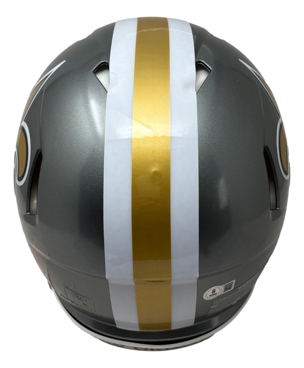 Alvin Kamara Signed Saints FS Flash Authentic Speed Helmet w/ Visor BAS