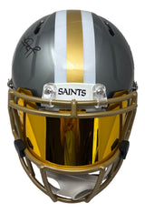 Alvin Kamara Signed Saints FS Flash Authentic Speed Helmet w/ Visor BAS