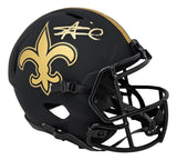 Alvin Kamara Signed New Orleans Saints FS Eclipse Replica Speed Helmet BAS ITP - Sports Integrity