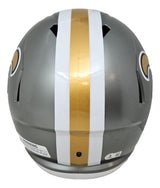 Alvin Kamara Signed New Orleans Saints FS Flash Replica Speed Helmet BAS ITP - Sports Integrity