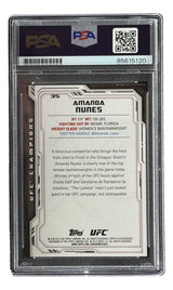 Amanda Nunes Signed 2014 Topps #35 MMA Trading Card PSA