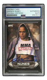 Amanda Nunes Signed 2014 Topps #93 MMA Trading Card PSA