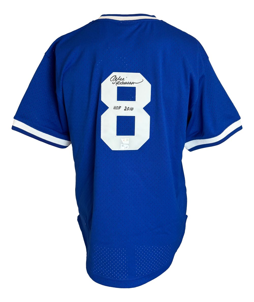 Andre Dawson Signed Cubs M&N Mesh Batting Practice Jersey HOF 2010 Fanatics
