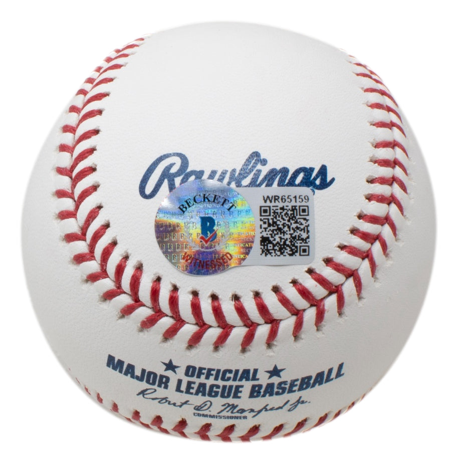 Andre Dawson Chicago Cubs Signed Official MLB Baseball The Hawk BAS