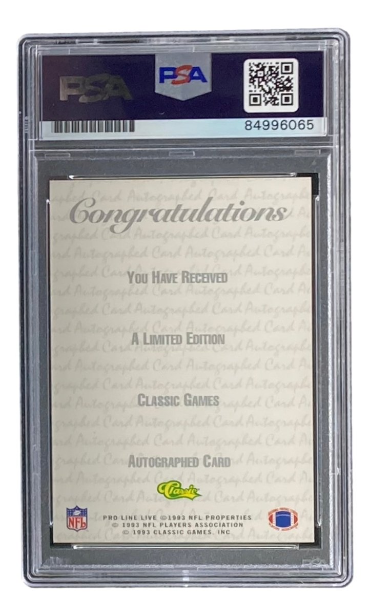 Andre Reed Signed 1993 Classic Games Trading Card PSA/DNA - Sports Integrity