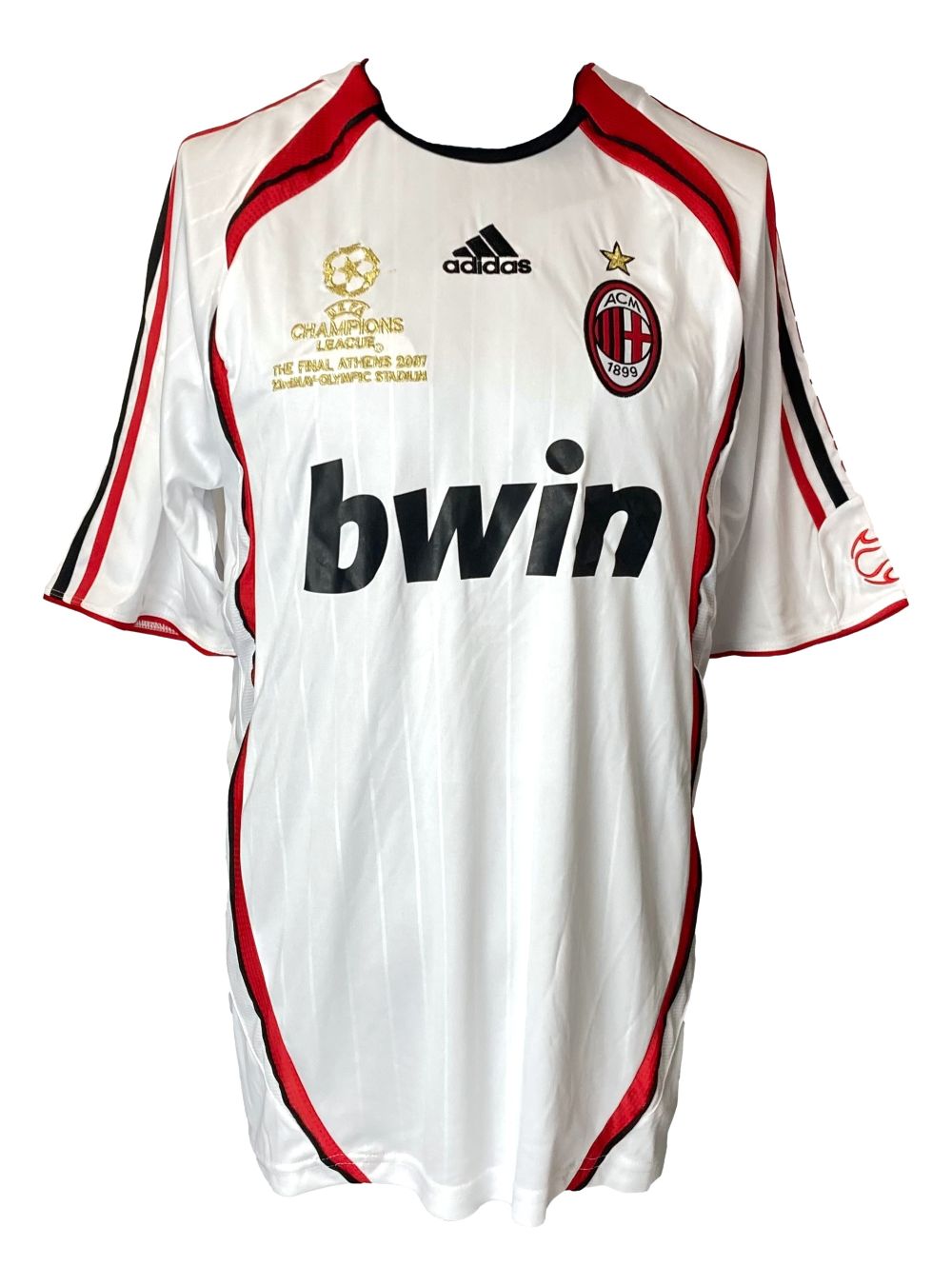 Andrea Pirlo Signed AC Milan Adidas 2007 Champions League Soccer Jersey BAS