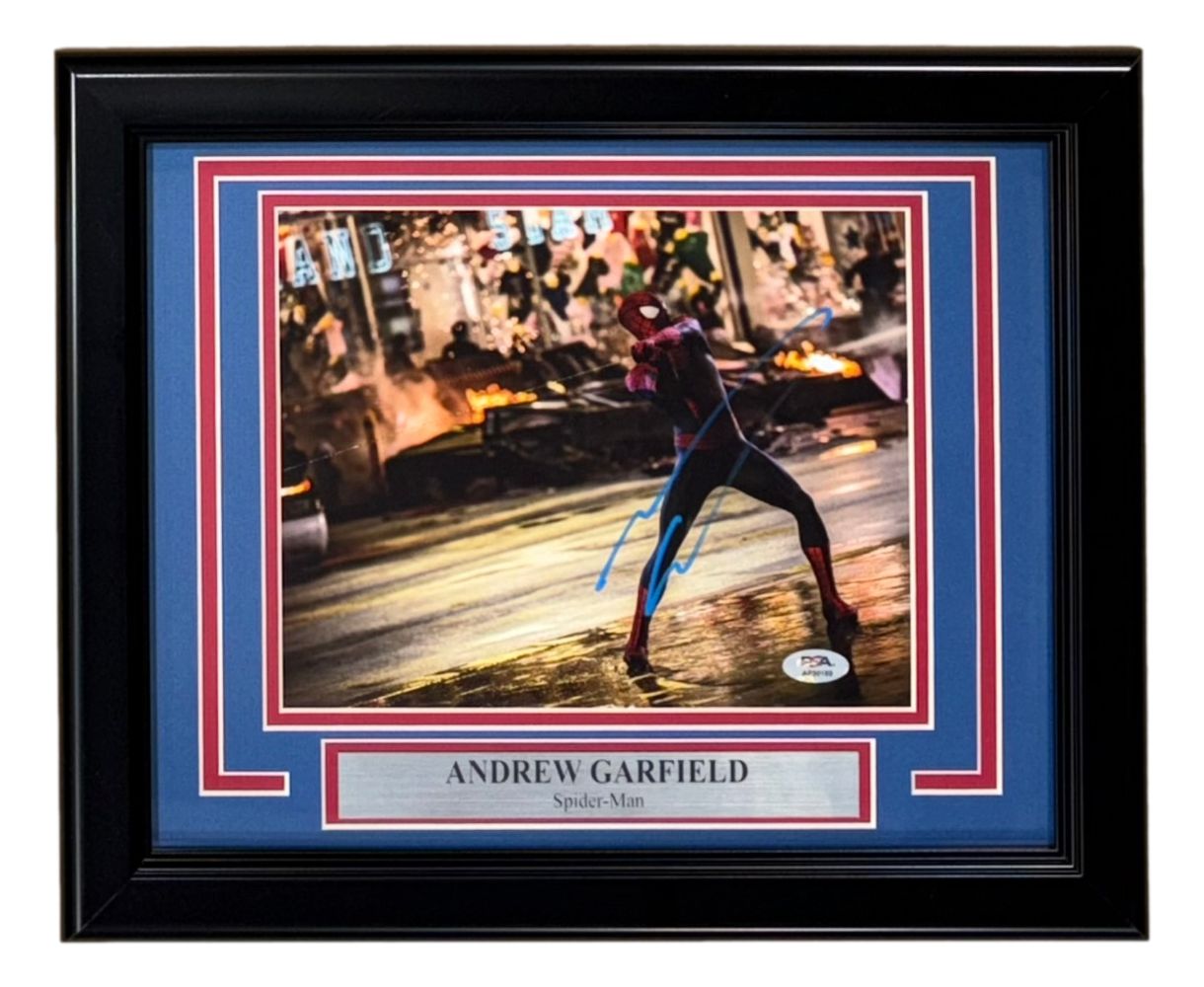 Andrew Garfield Signed Framed 8x10 Spider-Man Photo PSA/DNA