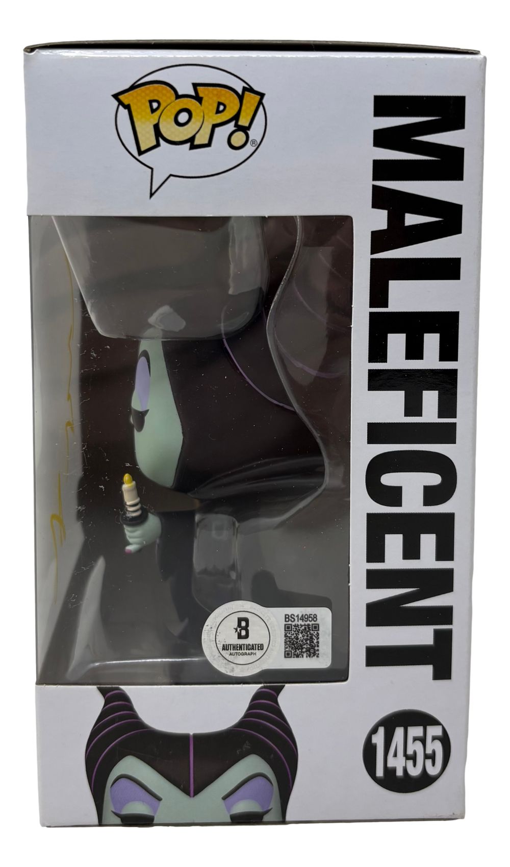 Angelina Jolie Signed Sleeping Beauty Maleficent Funko Pop #1455 BAS