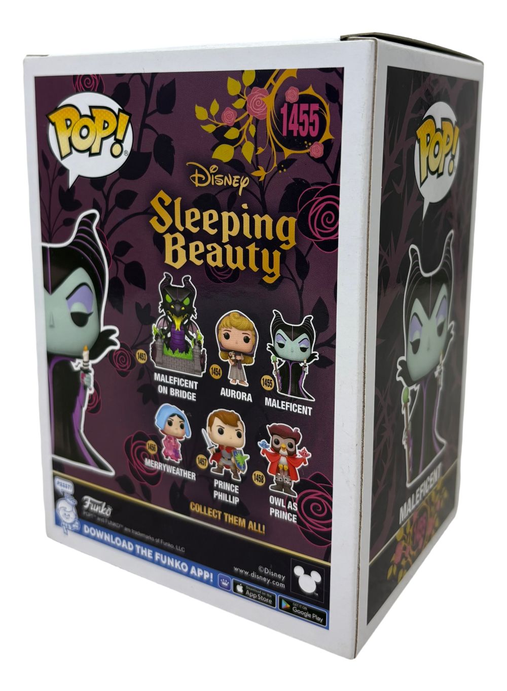 Angelina Jolie Signed Sleeping Beauty Maleficent Funko Pop #1455 BAS