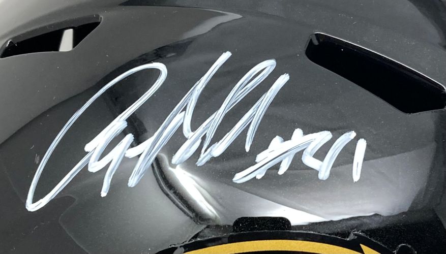 Anquan Boldin Signed Baltimore Ravens Full Size Speed Replica Helmet BAS