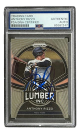 Anthony Rizzo Signed 2022 Panini Prizm #LI-5 New York Yankees Card PSA