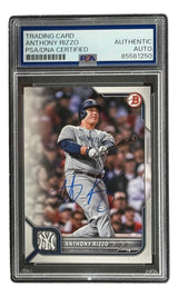 Anthony Rizzo Signed 2022 Topps #76 New York Yankees Card PSA