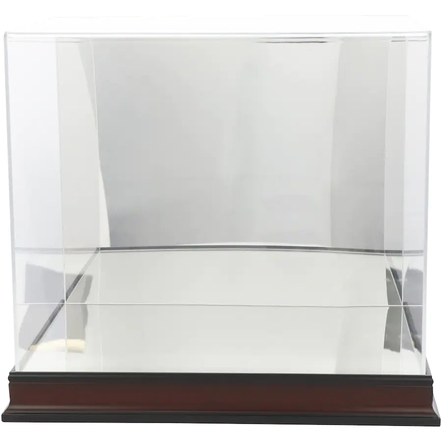 Fanatics Mahogany Base Display Case For Full Size Helmets With Mirror Stock #210470