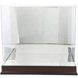Fanatics Mahogany Base Display Case For Full Size Helmets With Mirror Stock #210470