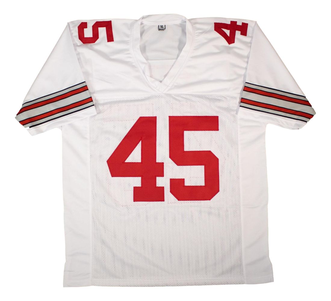 Archie Griffin Ohio State Signed White Football Jersey HT 1974/75 BAS