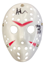 Ari Lehman Signed Jason Vorhees White Costume Mask Crystal Lake Killer JSA