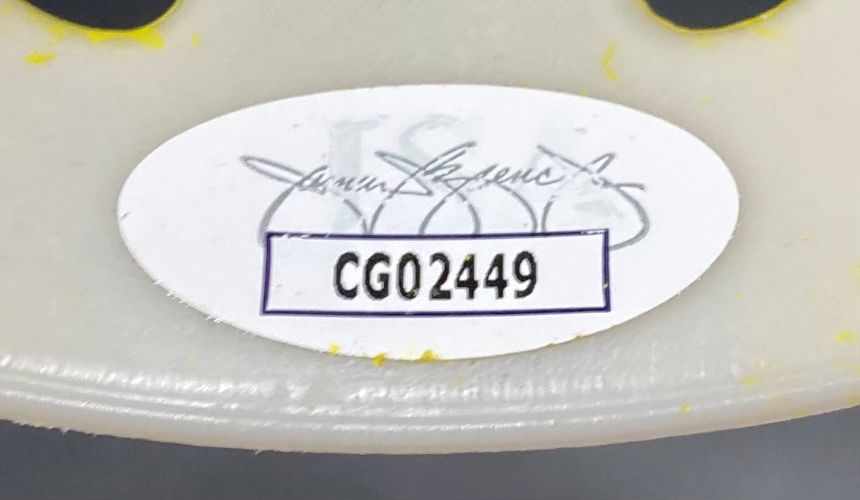 Ari Lehman Signed Jason Vorhees Yellow Costume Mask Jason 1 JSA