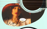 Ariana Grande Signed Eternal Sunshine 38" Green Acoustic Guitar JSA Hologram