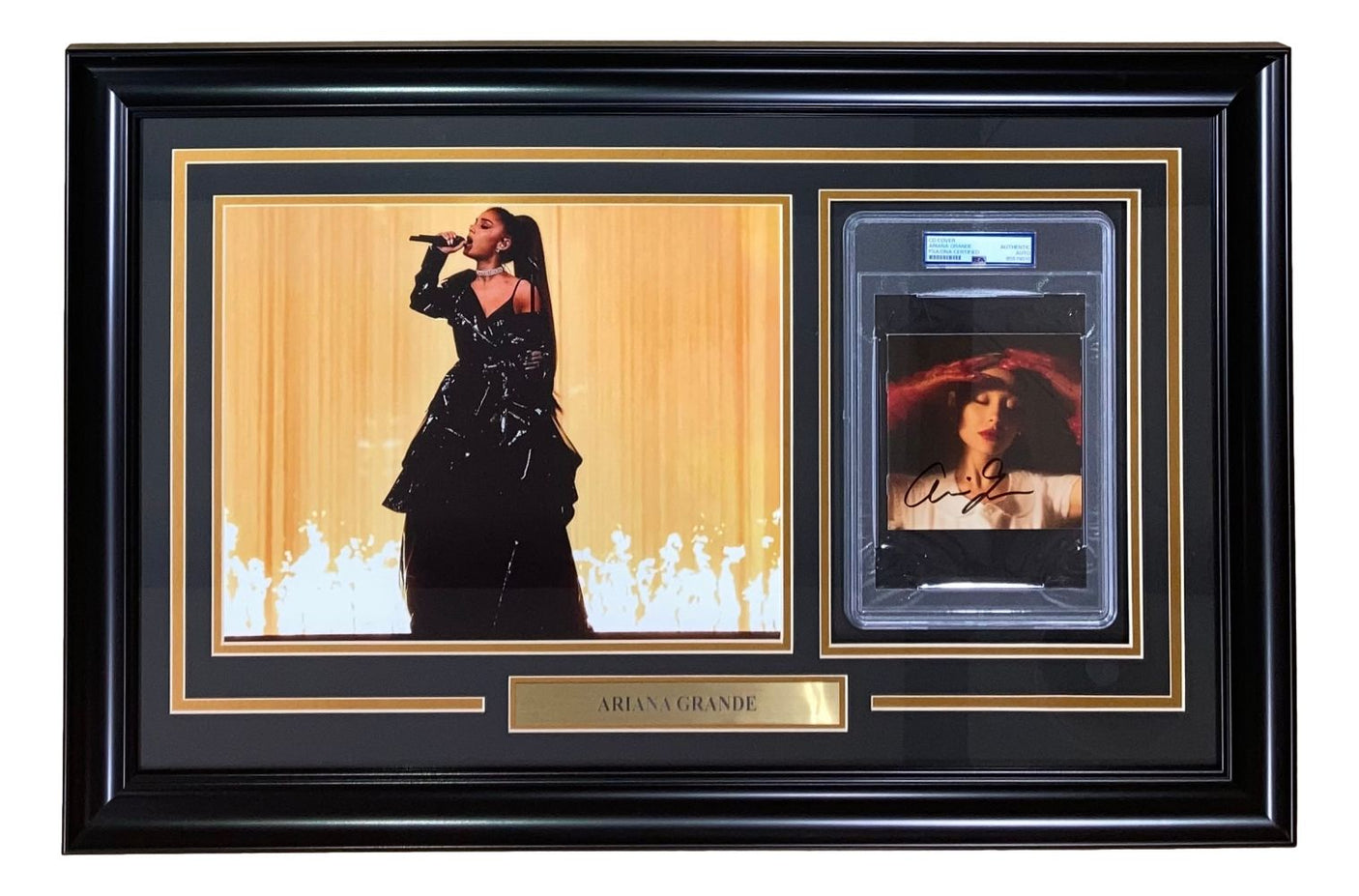 Ariana Grande Signed Framed Eternal Sunshine CD Insert w/ 11x14 Photo PSA