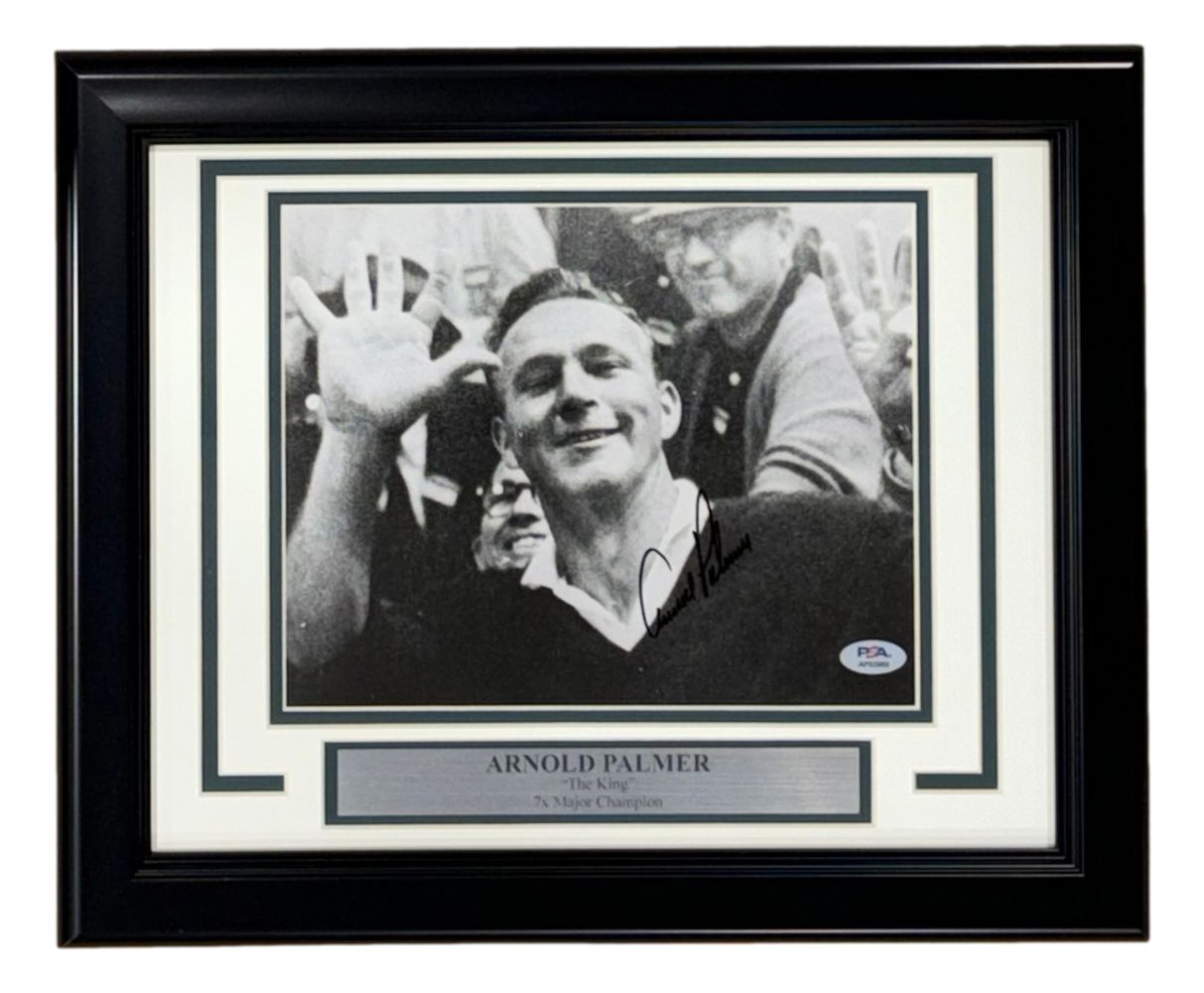 Arnold Palmer Signed Framed 8x10 PGA Golf Photo PSA/DNA