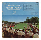 Arnold Palmer Signed Personal Golf Instructions 2-LP Record Cover JSA Hologram